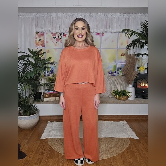 Orange Loungewear Set